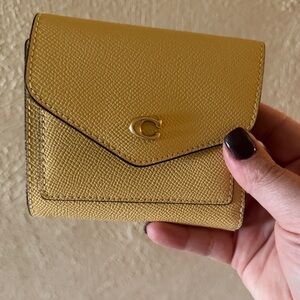 Coach Yellow Leather Wallet